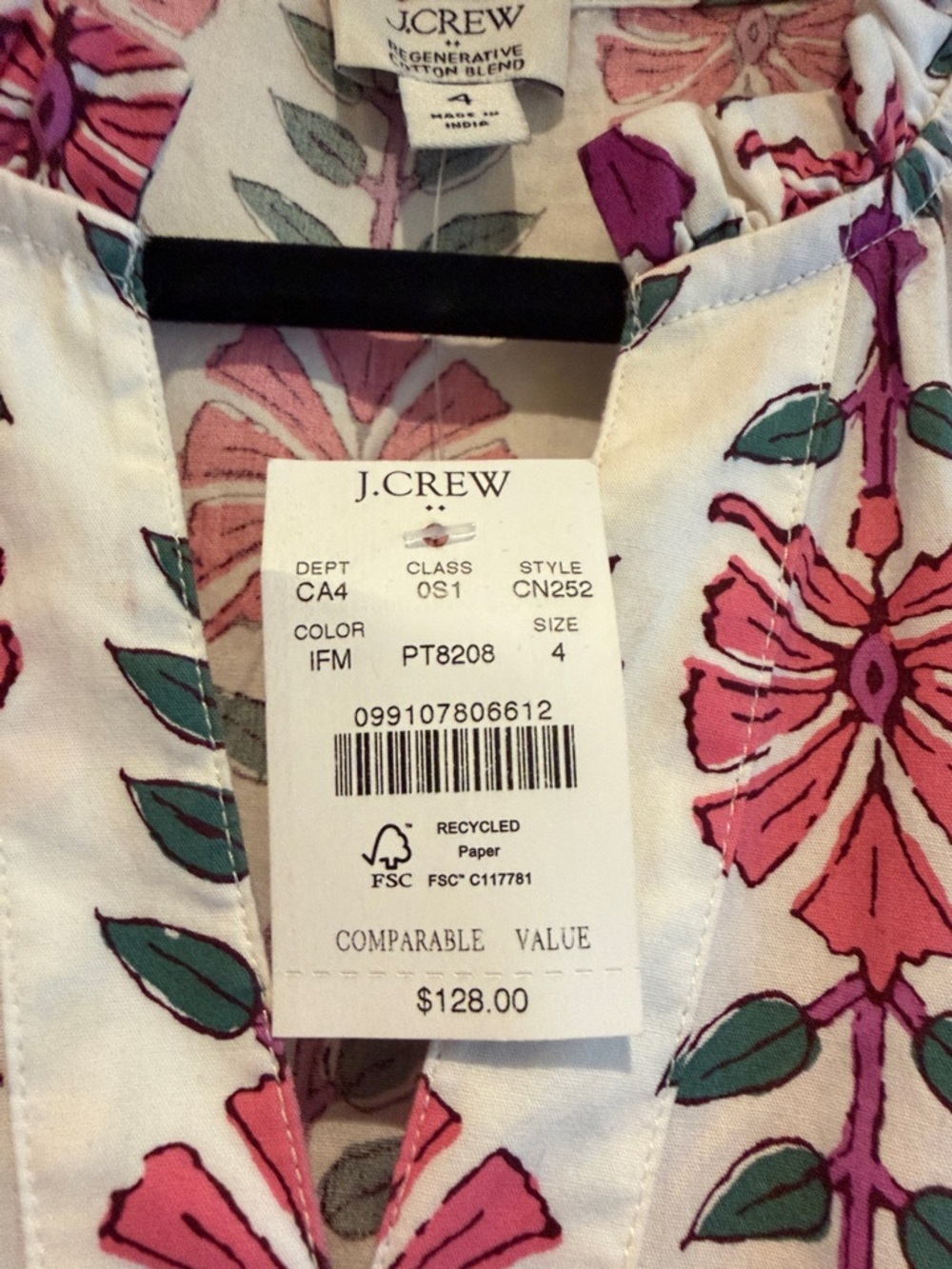 J Crew Beautiful Pattern Dress - Picture 5 of 5